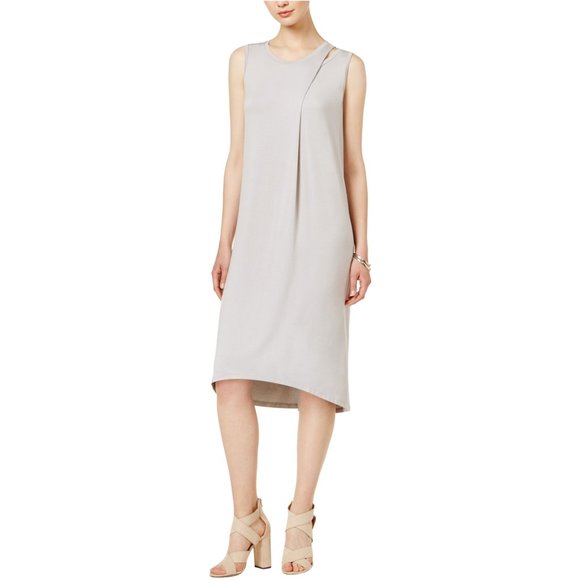 Bar III High Low Beijing Sleeveless Shift Midi Dre - Picture 1 of 8